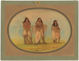 Czterech Indian Kiowa autorstwa George Catlin