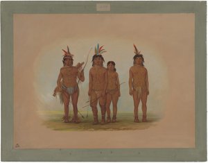 Czterech Indian Macouchi autorstwa George Catlin