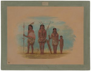 Czterech Indian Xingu autorstwa George Catlin