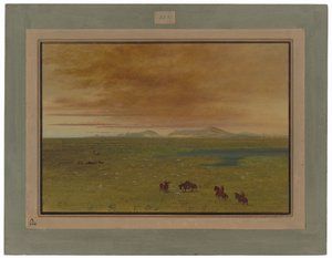 Wielka pralnia, Pampa del Sacramento autorstwa George Catlin
