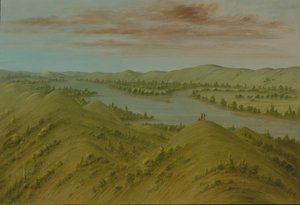 Grassy Bluffs, Upper Missouri, 18611869. autorstwa George Catlin