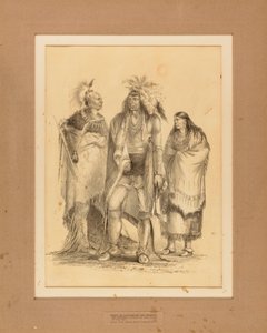 Grupa Indian Algonquian i Iroquoian - nr 1 autorstwa George Catlin