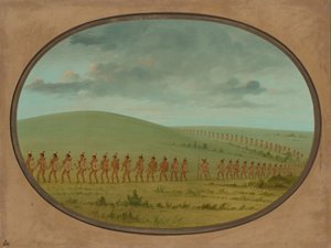 Akta indyjskie - Iowa, 18611869. autorstwa George Catlin