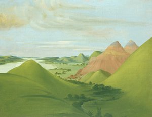 Iron Bluff, 1200 mil nad St. Louis, 1832. autorstwa George Catlin