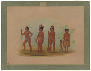 Indianie Clatsop autorstwa George Catlin
