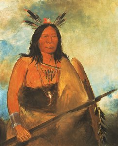 Kots-o-kó-ro-kó, Włos z Byczej Szyi, wódz autorstwa George Catlin