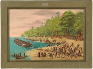 Wodowanie Griffin. Lipiec 1679 autorstwa George Catlin