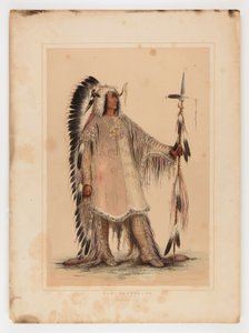 Mah-to-toh-pa, wódz Mandanów autorstwa George Catlin