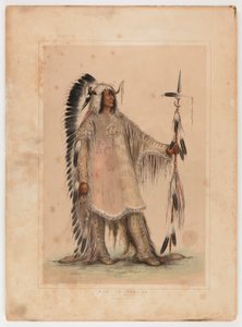 Mah-to-toh-pa, wódz Mandanów autorstwa George Catlin