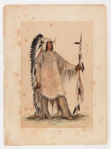 Mah-to-toh-pa, wódz Mandanów autorstwa George Catlin