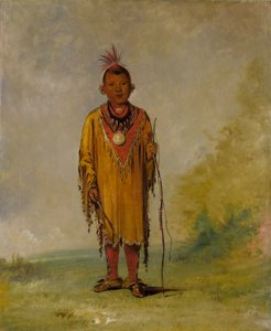 Me-sóu-wahk, sierść jelenia, ulubiony syn Kee-o-kúka autorstwa George Catlin