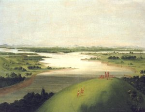 Ujście rzeki Platte, 900 mil nad St. Louis, 1832.