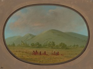 Nishnabotana Bluffs, Upper Missouri, 18611869. autorstwa George Catlin