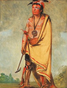 No-ak-chóo-she-kaw, Ten, Który Łamie Krzaki autorstwa George Catlin