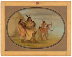 Indianie Ojibbeway autorstwa George Catlin