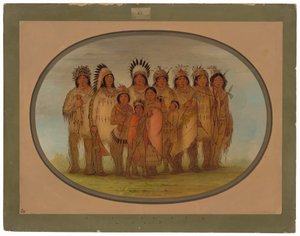Indianie Ojibbeway w Paryżu autorstwa George Catlin