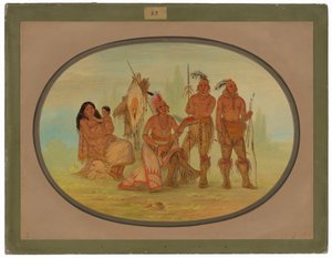 Indianie Osagowie autorstwa George Catlin