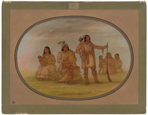 Osceola i Czterech Indian Seminole autorstwa George Catlin