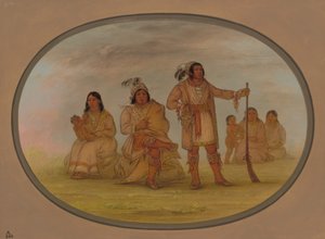 Osceola i Czterej Indianie Seminolee, 18611869. autorstwa George Catlin