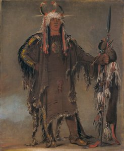 Peh-tó-pe-kiss, Orle Żebra, wódz Pieganów autorstwa George Catlin