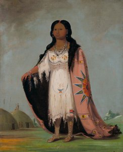 Pshán-shaw, Słodko Pachnąca Trawa, Dwunastoletnia Córka Krwawej Ręki autorstwa George Catlin