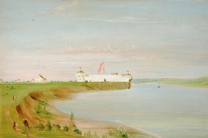 Rock Island, garnizon w Stanach Zjednoczonych autorstwa George Catlin