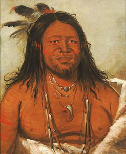 Ta-wáh-que-nah, Góra Skał, Drugi Wódz Plemienia autorstwa George Catlin