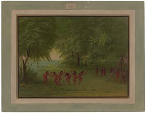 Obóz Tapuja autorstwa George Catlin