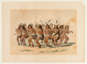 Taniec niedźwiedzia - nr 18 autorstwa George Catlin