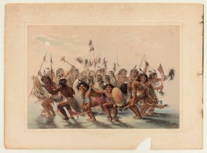 Taniec skóry głowy autorstwa George Catlin
