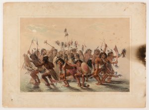 Taniec skóry głowy autorstwa George Catlin