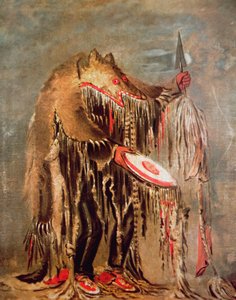 Biały bawół, ok. 1840 (olej na płótnie) autorstwa George Catlin