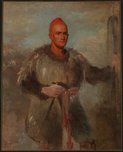 Theodore Burr Catlin w stroju indiańskim autorstwa George Catlin