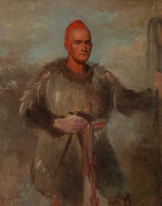 Theodore Burr Catlin, w stroju indyjskim, 1840-1841. autorstwa George Catlin