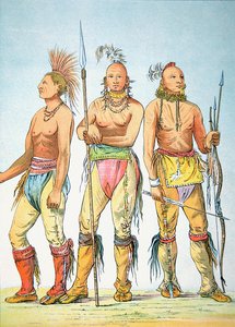 Trzech odważnych Osagów autorstwa George Catlin