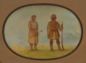 Dwaj wodzowie Cherokee, 18611869. autorstwa George Catlin