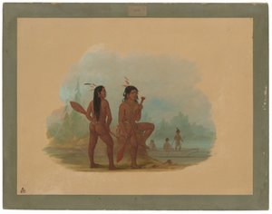 Dwóch młodych Hydy autorstwa George Catlin