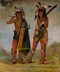 Dwóch młodych mężczyzn autorstwa George Catlin