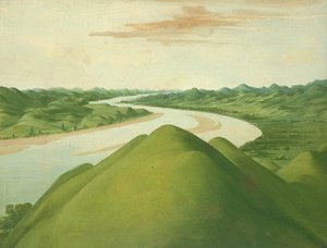 Widok w "Cross Timbers", Teksas autorstwa George Catlin