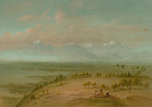 Widok na Pampa del Sacramento, 18541869. autorstwa George Catlin