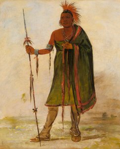 Wash-ím-pe-shee, Szaleniec, Wybitny Wojownik autorstwa George Catlin
