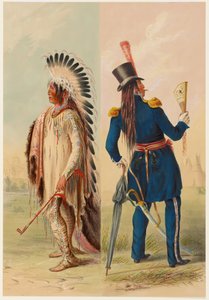 Wi-Jun-Jon, wódz Assiniboinów autorstwa George Catlin