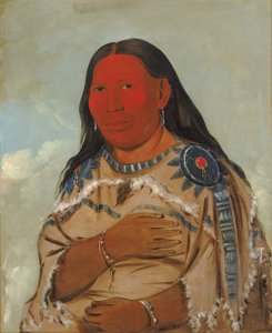 Żona dwóch wron autorstwa George Catlin