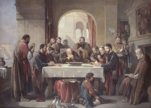 Łaska w refektarzu autorstwa George Cattermole