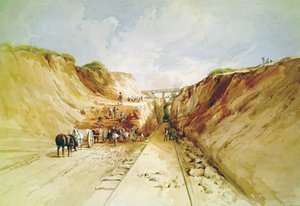 Budowa linii kolejowej” autorstwa George Childes
