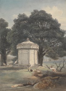 Ogród w Indiach autorstwa George Chinnery
