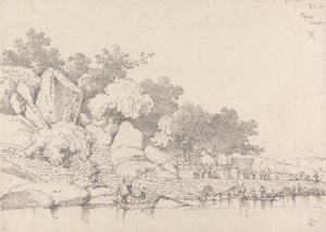 Lap House, Wewnętrzny Port, Makau autorstwa George Chinnery
