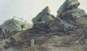 Klasztor Skały i Wzgórze, Chiny autorstwa George Chinnery