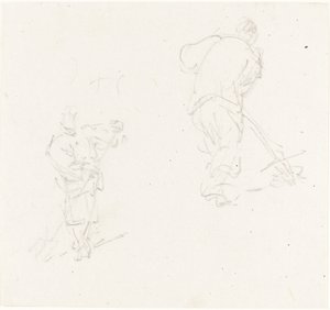 Dwóch chińskich robotników autorstwa George Chinnery