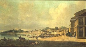 Widok na Makau autorstwa George Chinnery